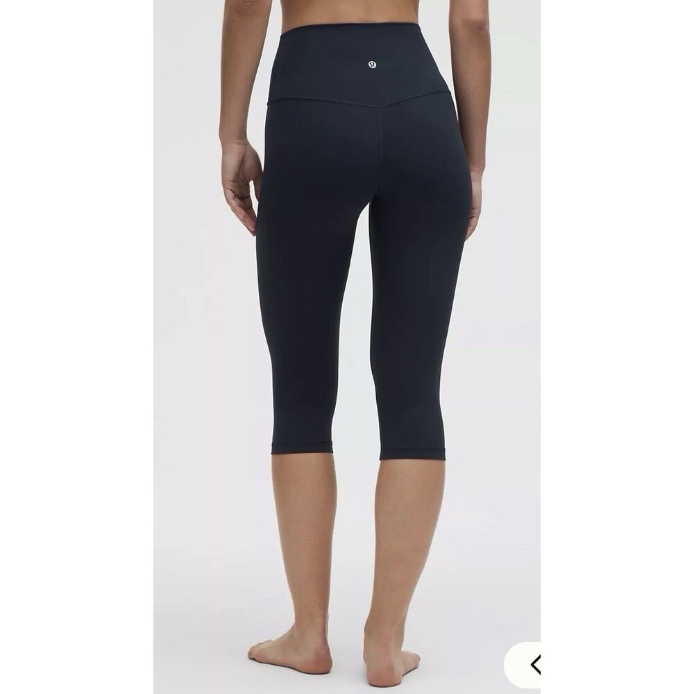 Authentic Lululemon Align HR Crop 21” True Navy Size 20 NWT Capri Leggings - Picture 2 of 6